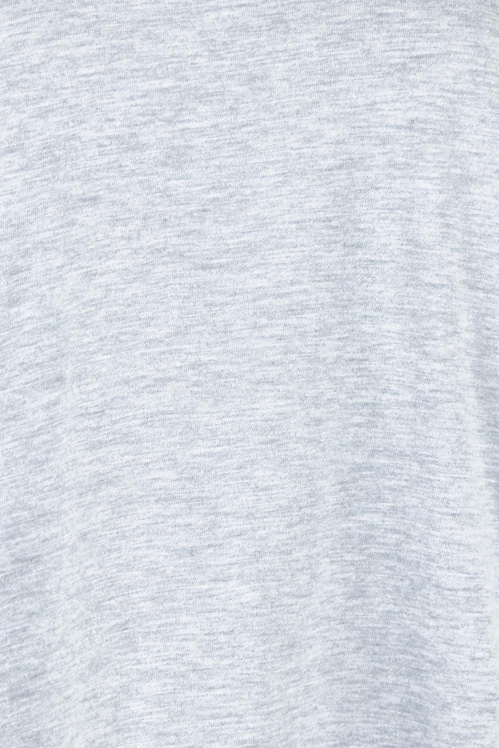 Product shot of the Cotton Boyfriend Tee in colour Greymarle (Grey), detail