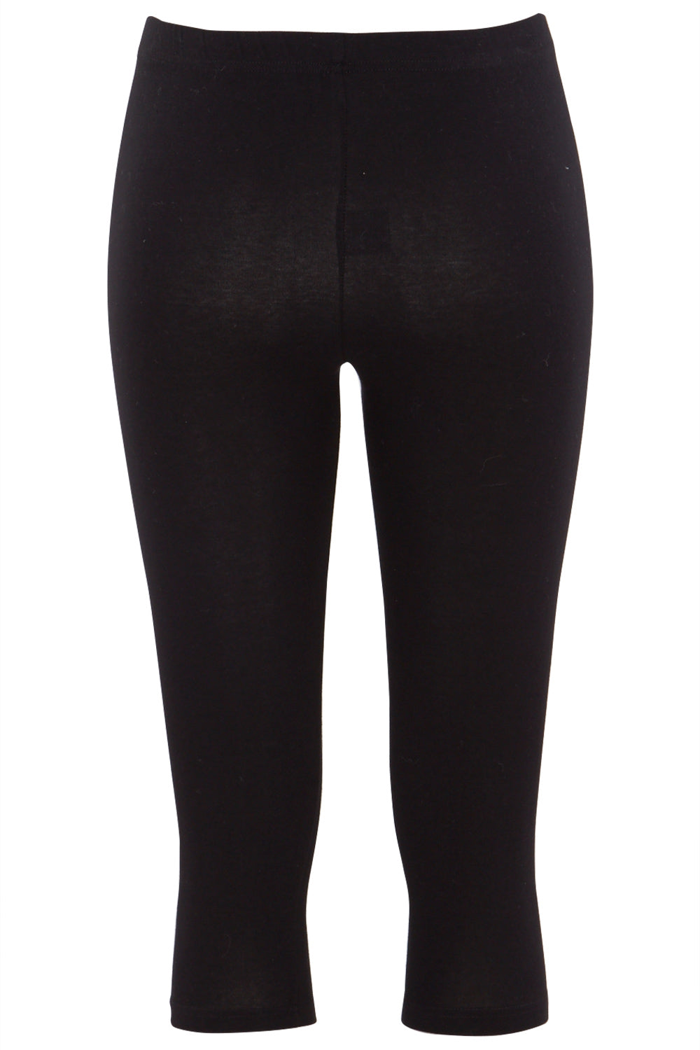 Product shot of the Beyonce 3/4 Leggings in colour Black (Black), from the back