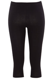 Product shot of the Beyonce 3/4 Leggings in colour Black (Black), from the back