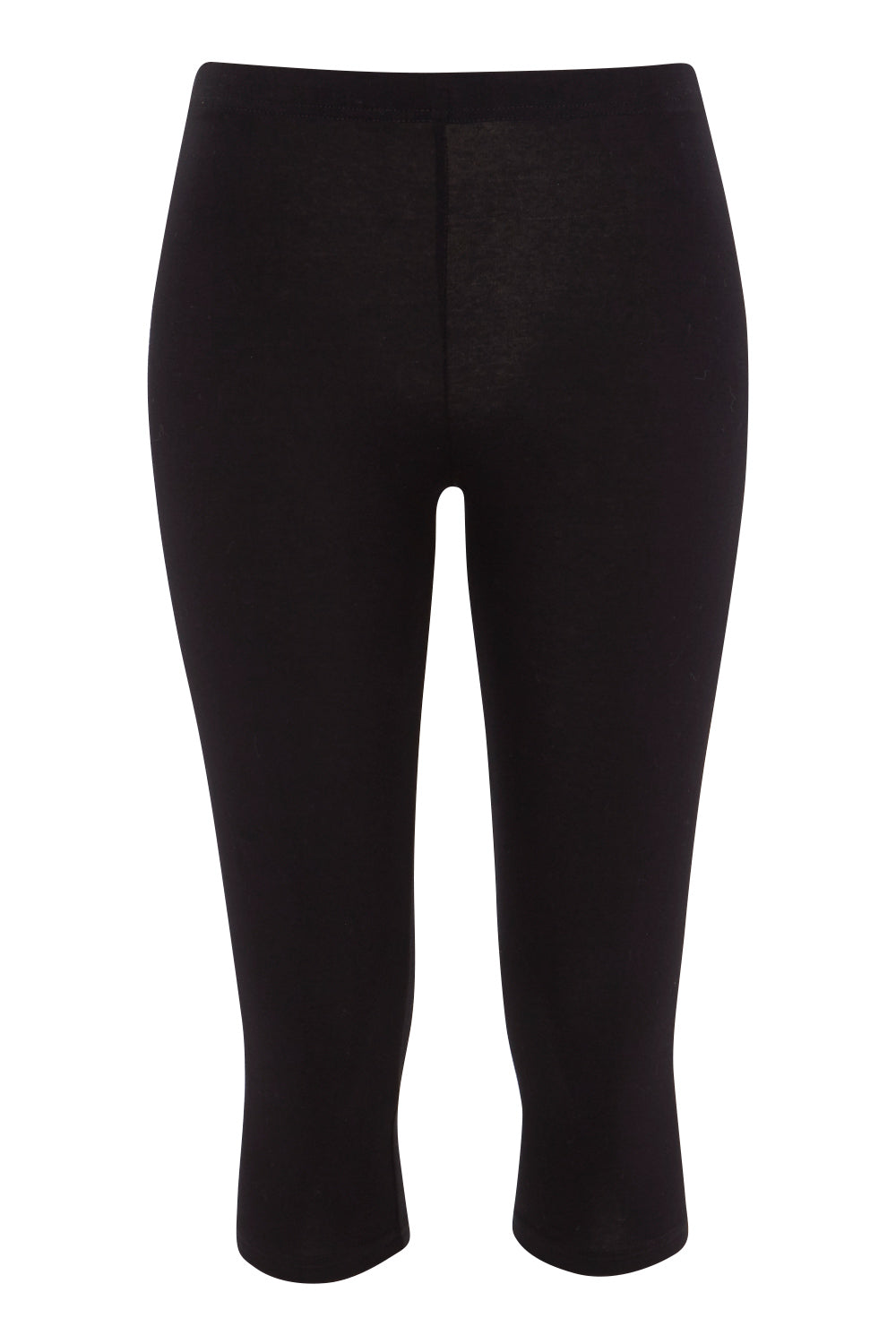 Product shot of the Beyonce 3/4 Leggings in colour Black (Black), from the front