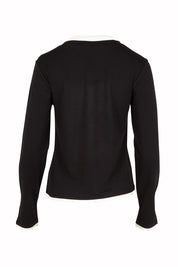 Product shot of the Cloud Tee in colour Black (Black), from the back