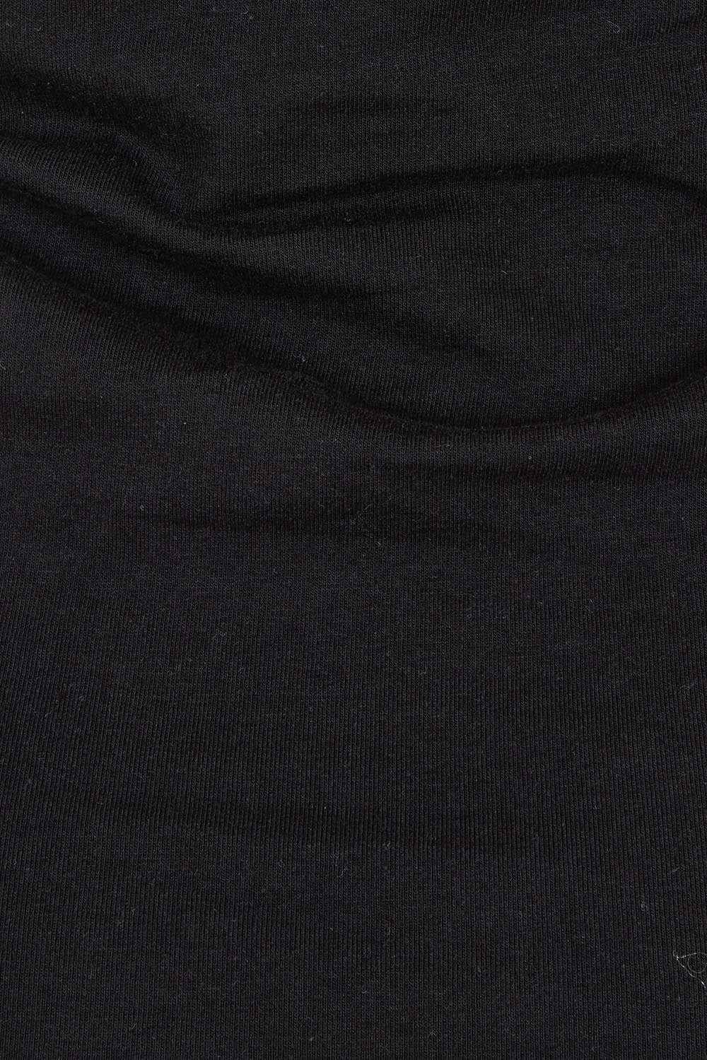 Product shot of the Emma Cotton Scoop Tank in colour Black (Black), detail