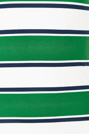 Product shot of the Emma Cotton Scoop Tank in colour Green (Green), detail