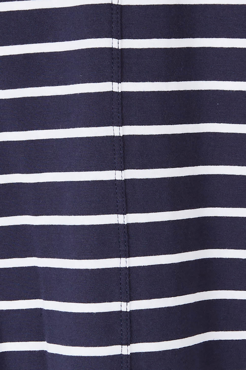 Product shot of the Keira Tank in colour Bluestrp (Blue), detail