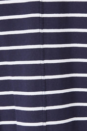 Product shot of the Keira Tank in colour Bluestrp (Blue), detail