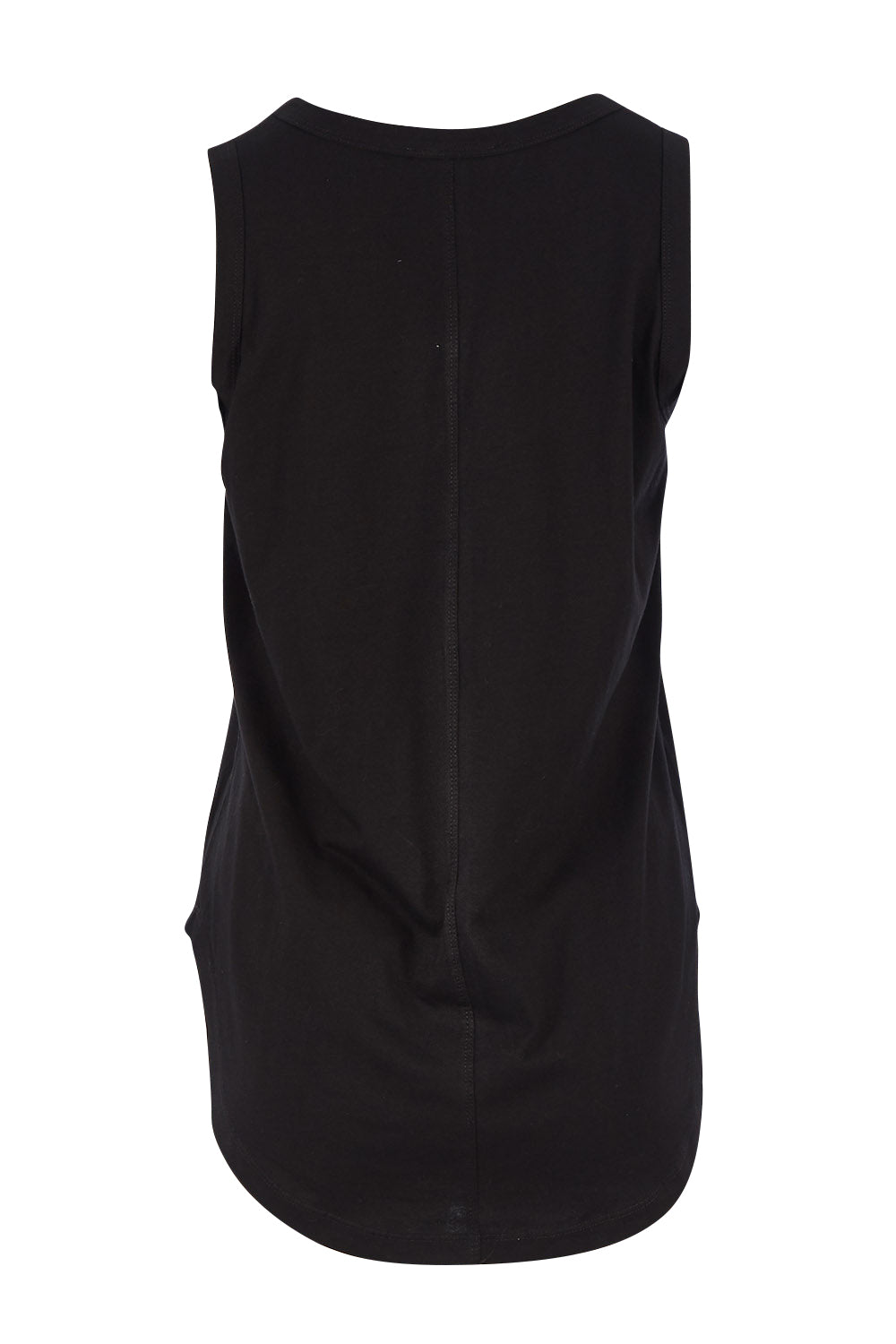 Product shot of the Keira Tank in colour Black (Black), from the back
