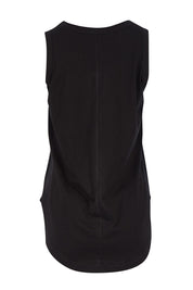 Product shot of the Keira Tank in colour Black (Black), from the back