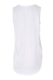 Product shot of the Keira Tank in colour White (White), from the back