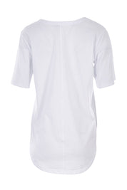 Product shot of the Ariana Tee in colour White (White), from the back