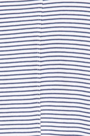 Product shot of the Megan Long Sleeve Top in colour Indistripe (Blue), detail