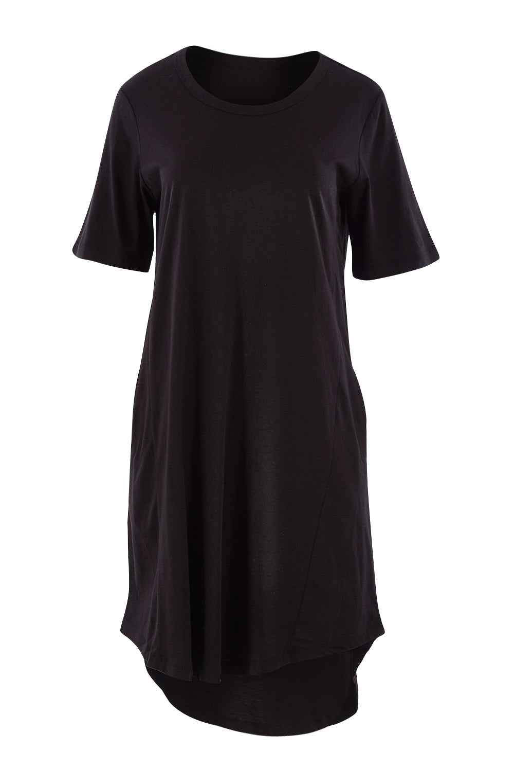 Product shot of the Nyree Dress in colour Black (Black), from the front