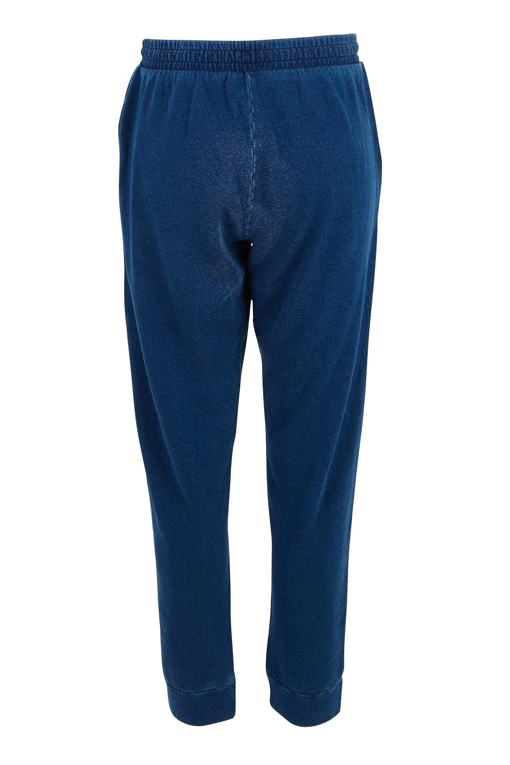 Product shot of the Heidi Pant in colour Indigo (Blue), from the back
