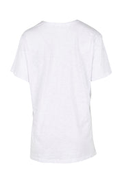 Product shot of the Billie Tee in colour White (White), from the back