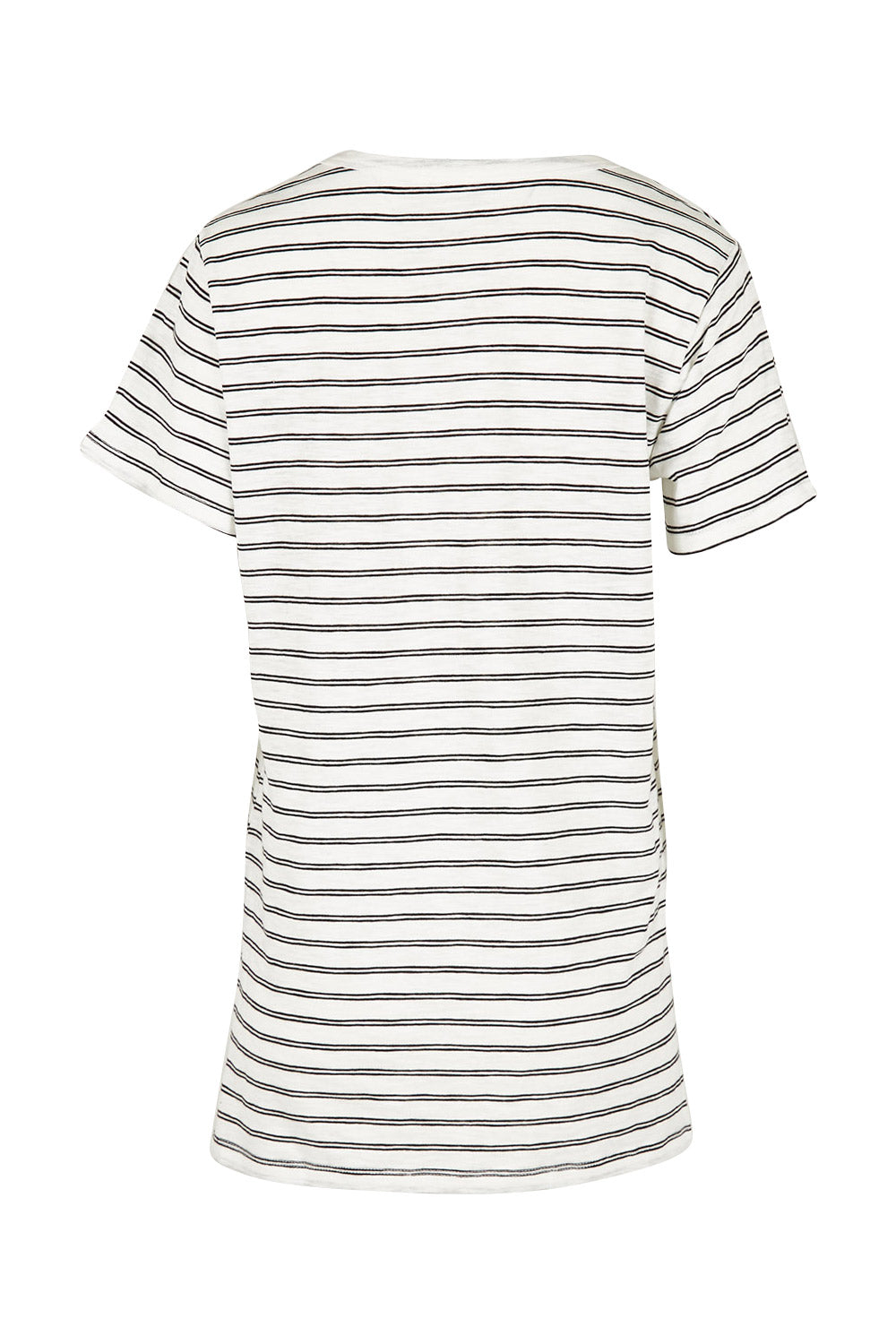 Product shot of the Billie Tee in colour Whiteblack (White), from the back