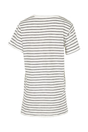 Product shot of the Billie Tee in colour Whiteblack (White), from the back