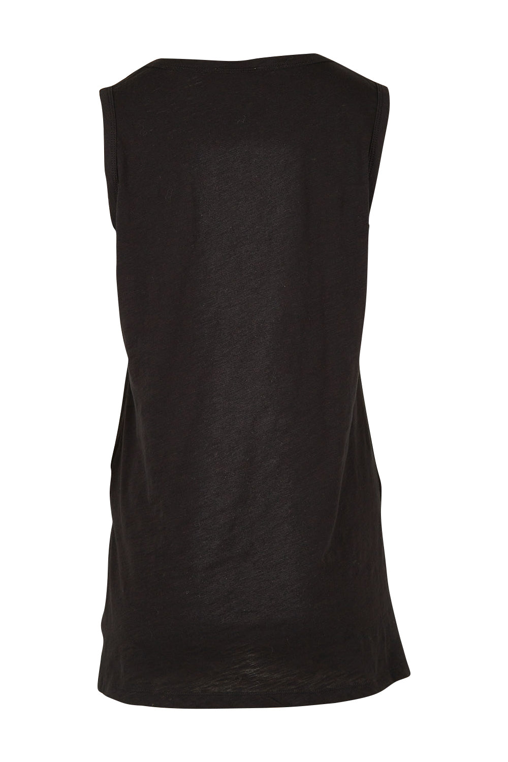 Product shot of the Audrey Tank in colour Black (Black), from the back