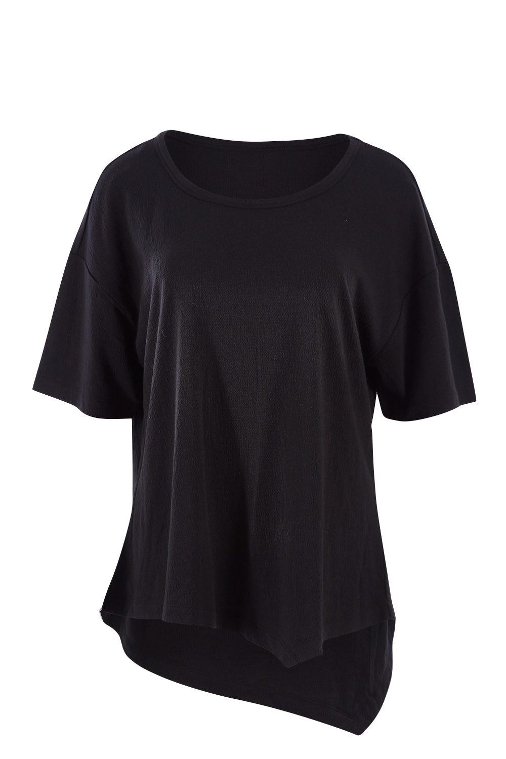 Product shot of the Florence Top in colour Black (Black), from the front