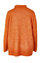 Product shot of the Luna Knit Jumper in colour Amber, from the back