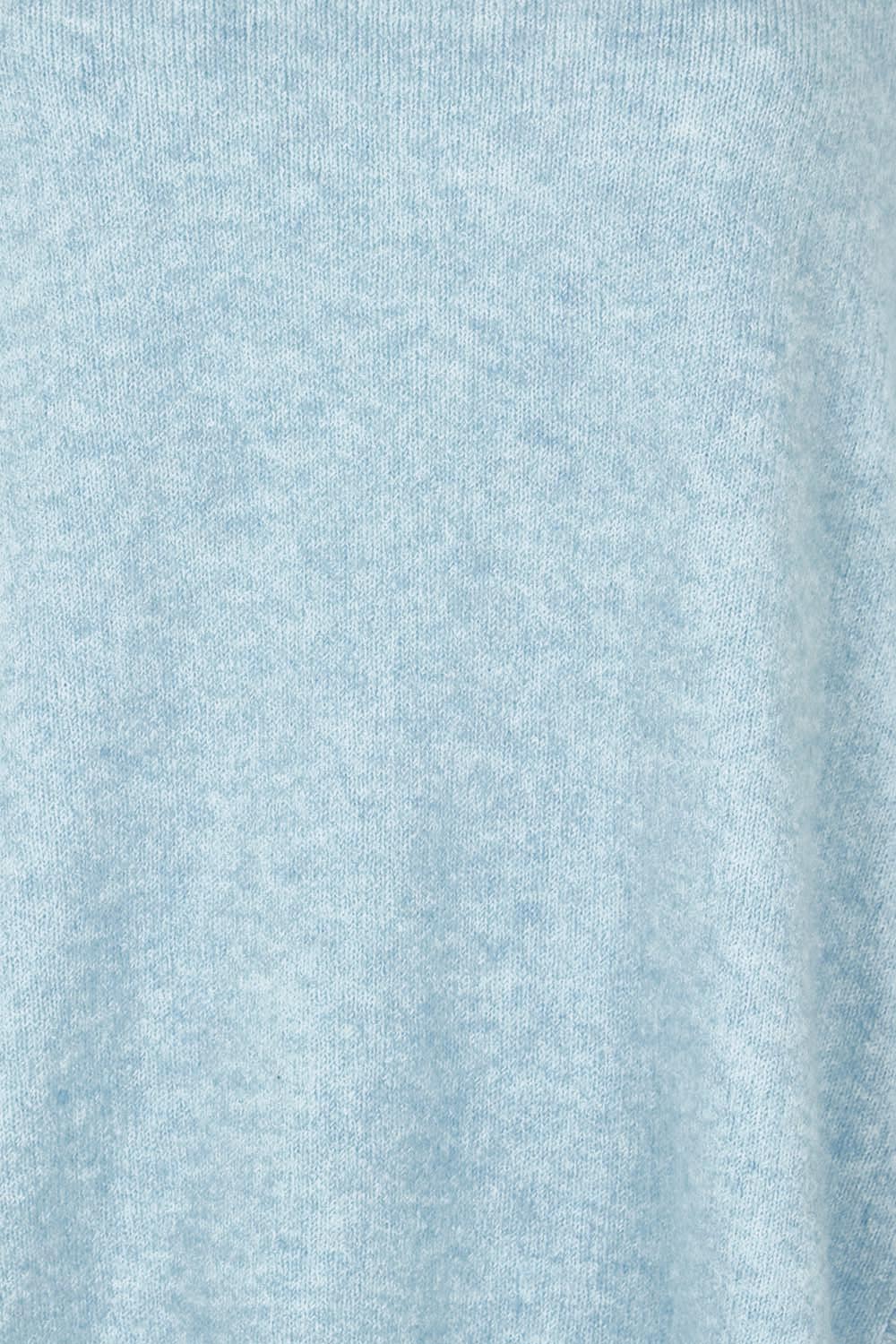 Product shot of the Soho Knit Sweater in colour Powderblue (Blue), detail