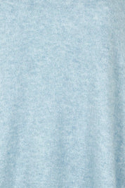 Product shot of the Soho Knit Sweater in colour Powderblue (Blue), detail