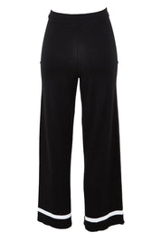 Product shot of the Delphine Knit Pant in colour Black (Black), from the back