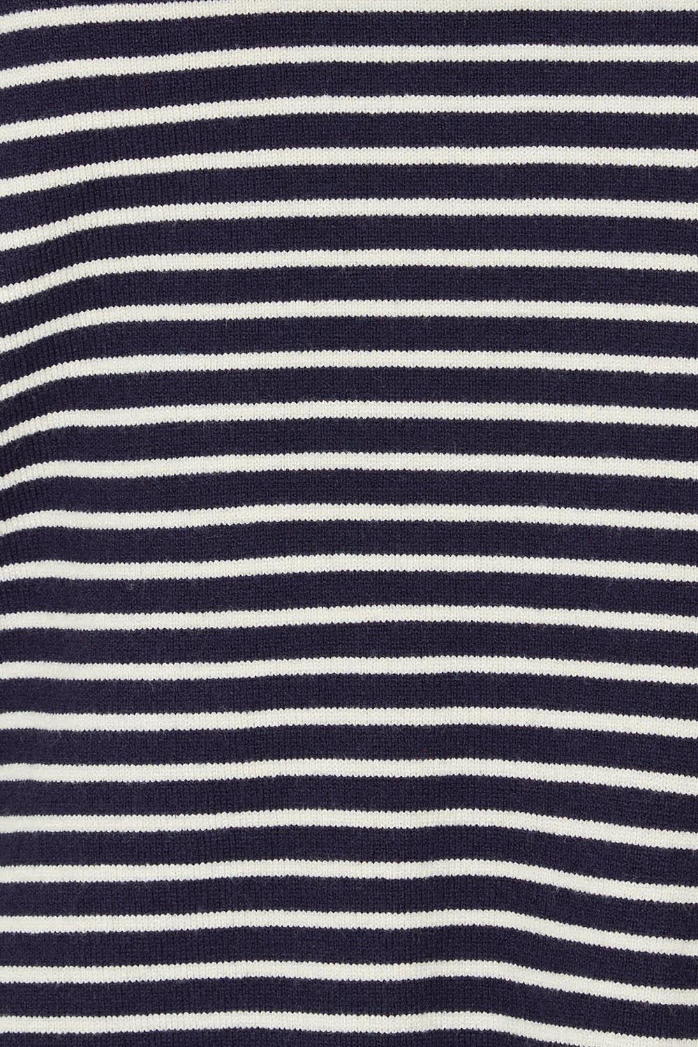 Product shot of the Colette Sweater in colour Bluecream (Blue), detail