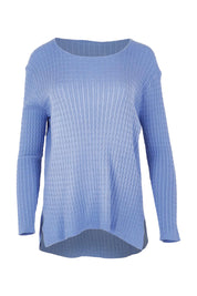 Product shot of the Cable Mini Jumper in colour Powderblue (Blue), from the front