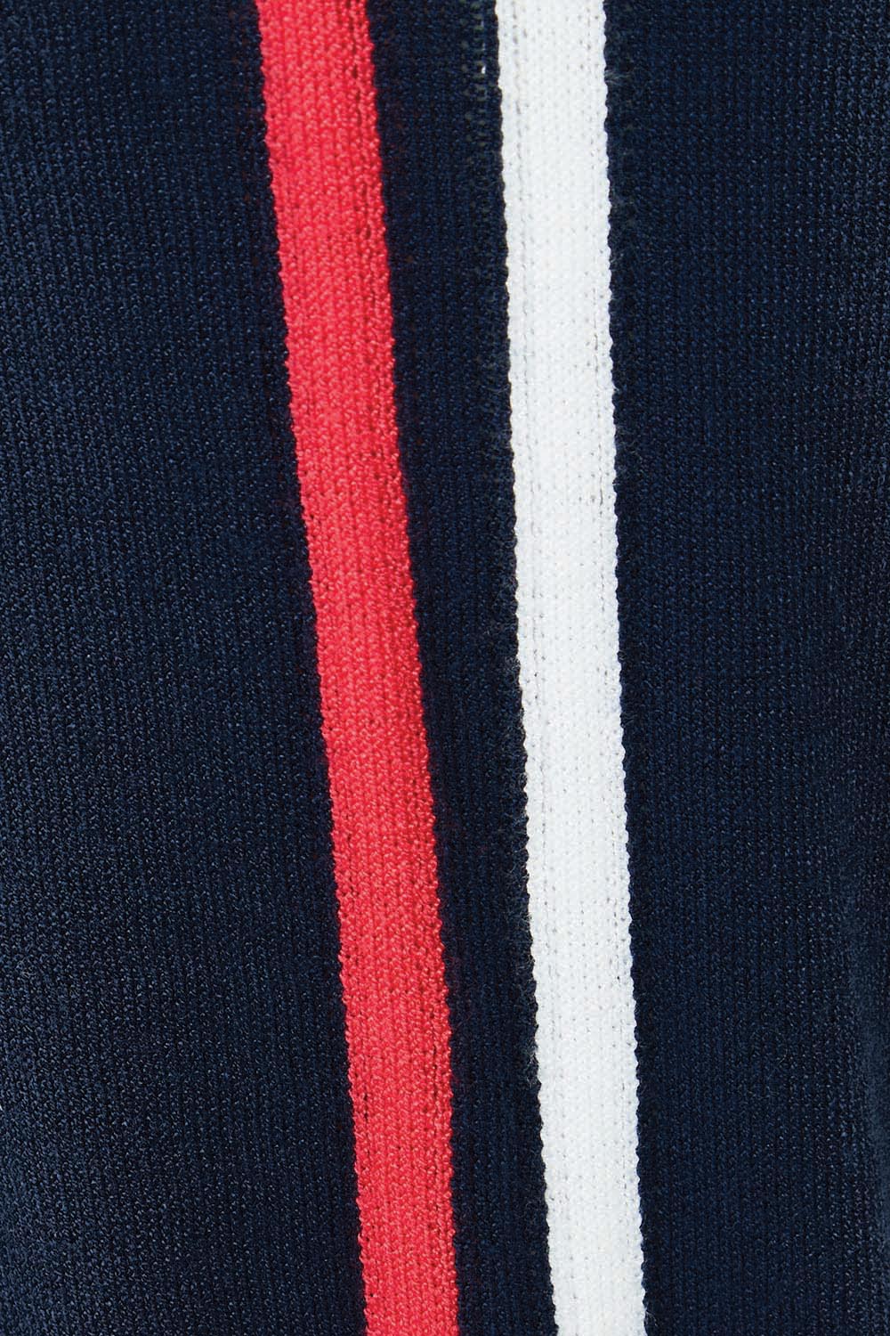 Product shot of the Aida Knit Pant in colour Navy (Blue), detail