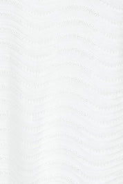 Product shot of the Aviva Cotton Tank in colour White (White), detail