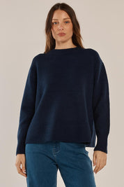 Camryn Knit Jumper – Navy