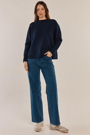 Camryn Knit Jumper – Navy