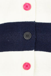 Maybelle Knit Cardigan – Navywhite