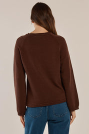 Carrie Cotton Knit Jumper – Espresso