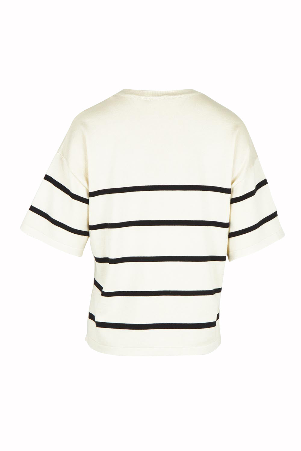 Product shot of the Bailey Boxy Sweater in colour Cream, from the back