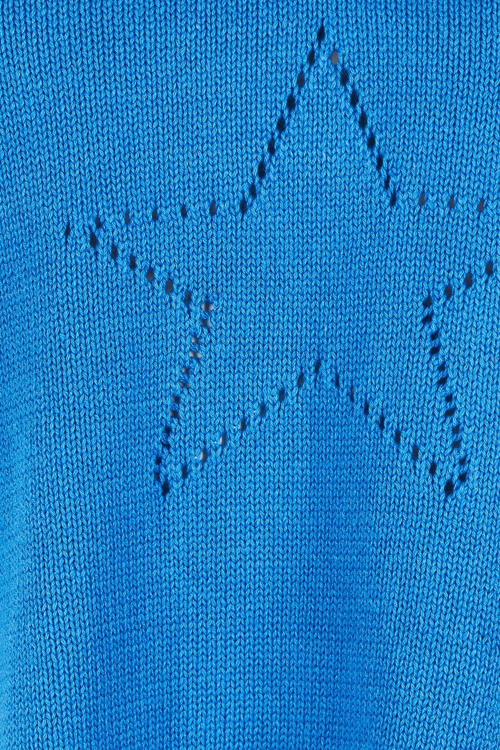 Selene Star Cotton Sweater – Blue