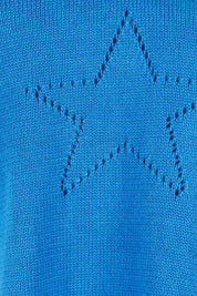 Selene Star Cotton Sweater – Blue