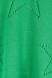 Selene Star Cotton Sweater – Green