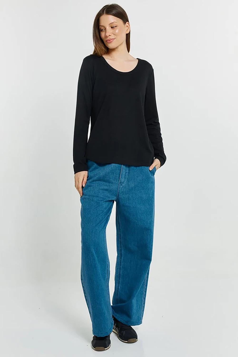Westin Blended Wool Tee – Black