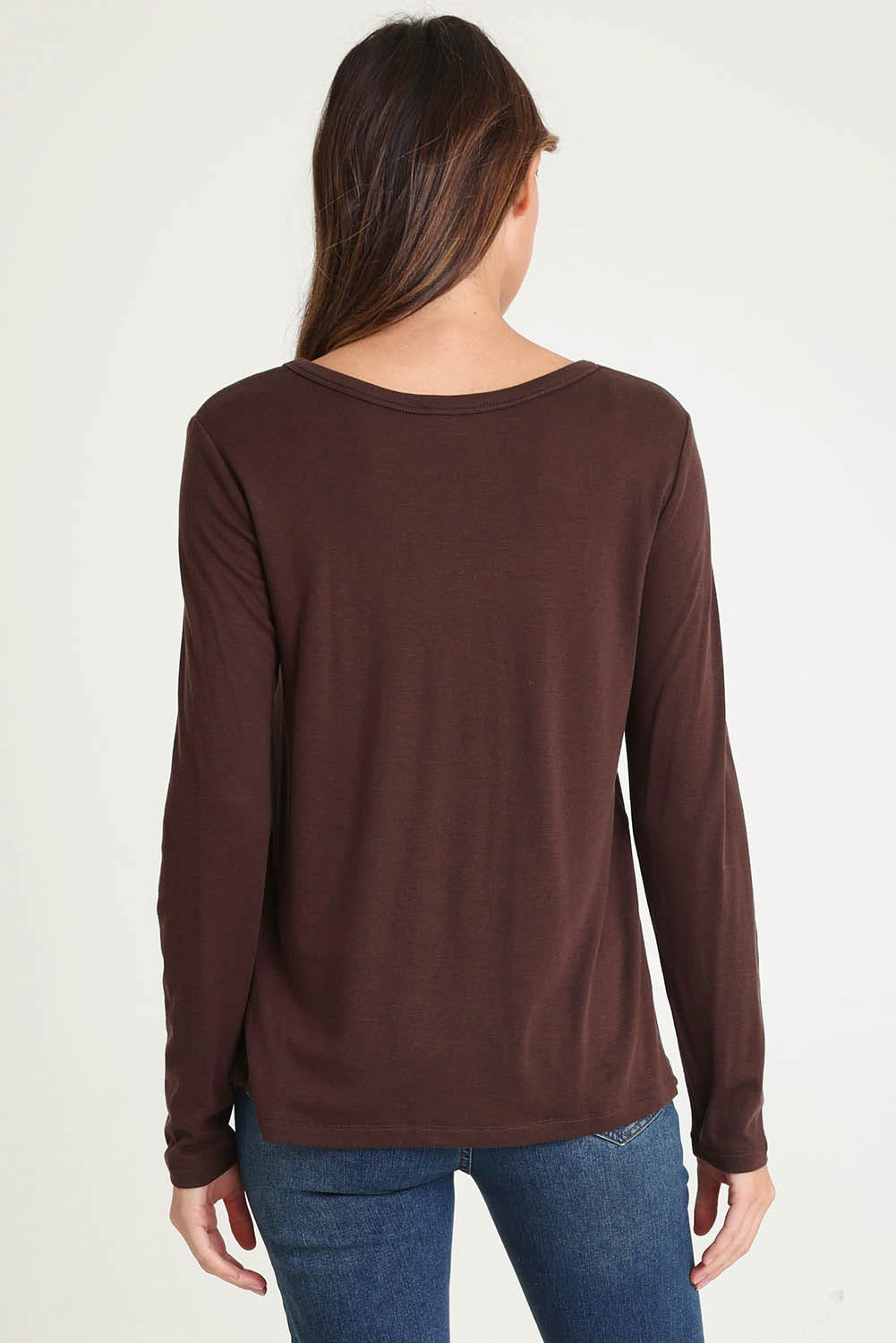 Westin Blended Wool Tee – Chocolate