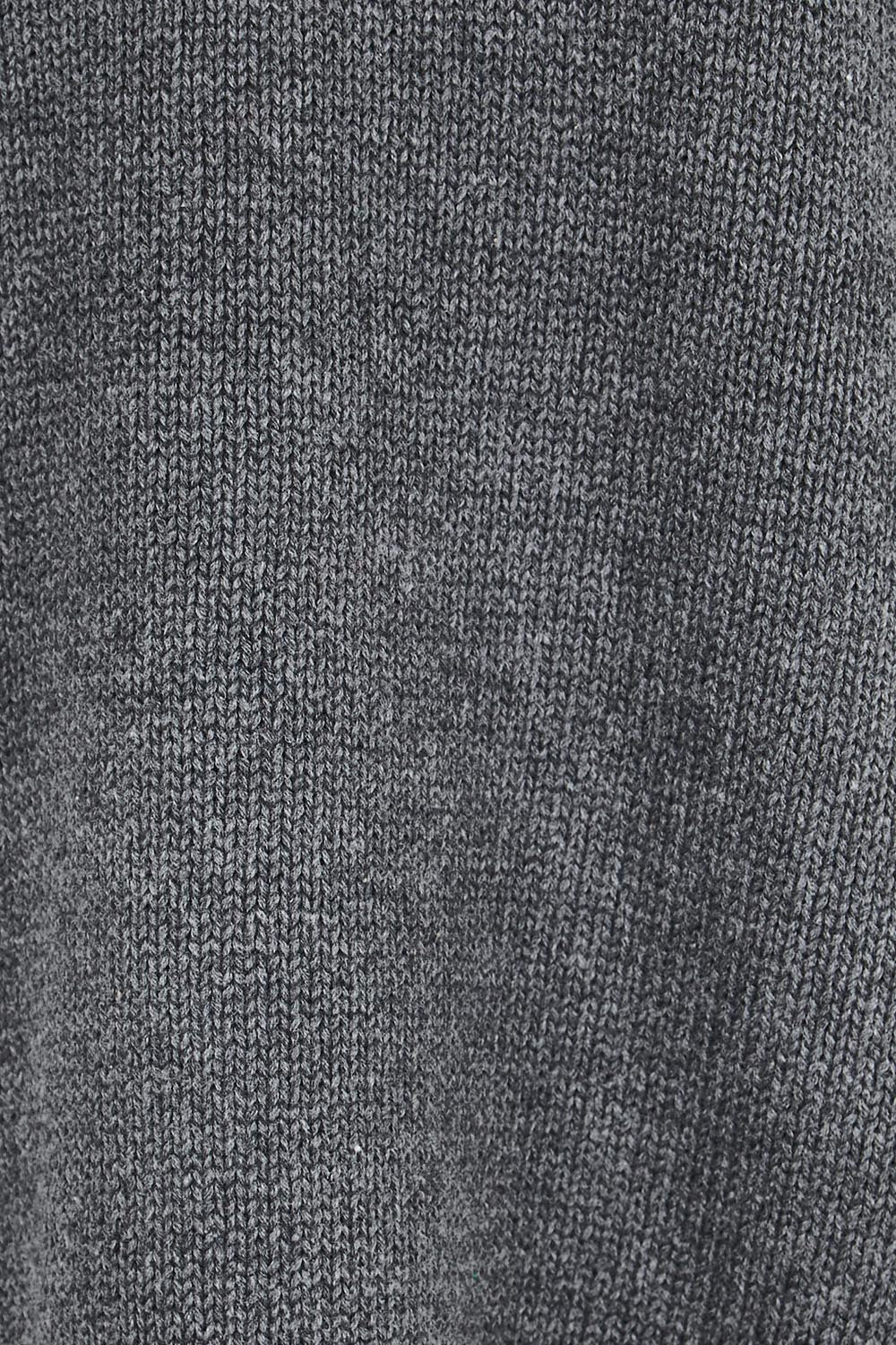 Contrast Stitch Cotton Jumper – Charcoal
