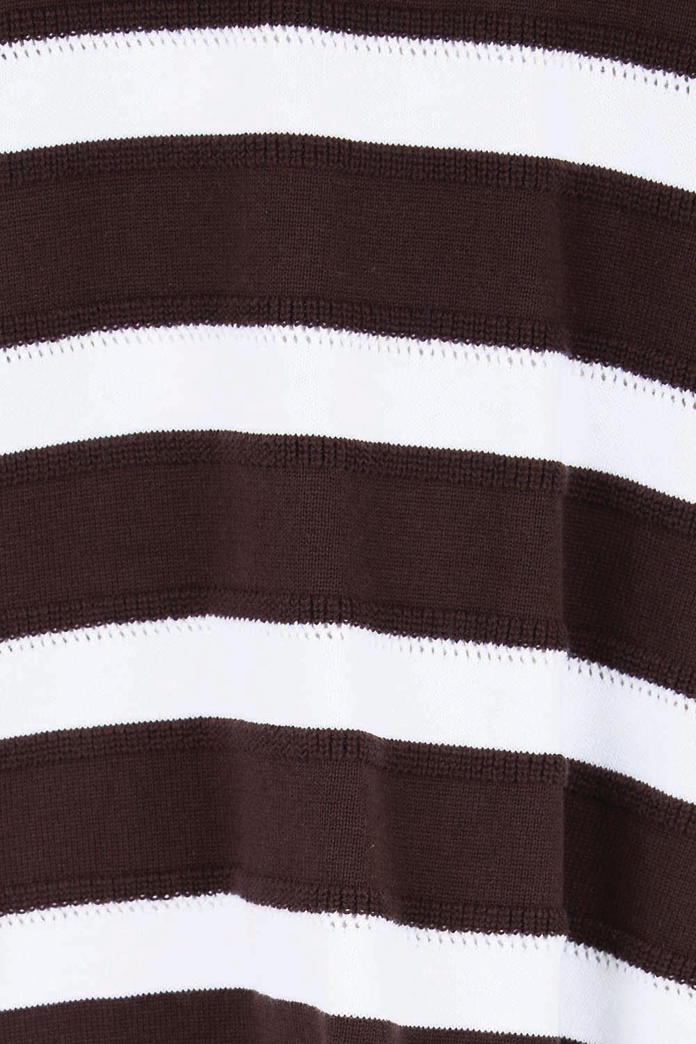 Product shot of the Libby Boxy Top – Chocolate in colour Chocolate, showing detail
