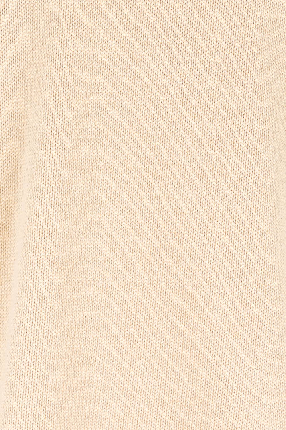 Product shot of the Ascot Stitch Sweater – Cream in colour Cream, showing detail