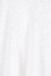Product shot of the Aries V-Neck Cotton Blend Sweater – White in colour White, showing detail