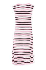 Product shot of the Mandy Tank Dress – Chocpink in colour Chocpink, from the back