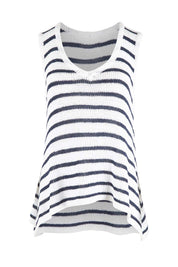 Product shot of the Jamie Tank in colour Whiteindi (White), from the front