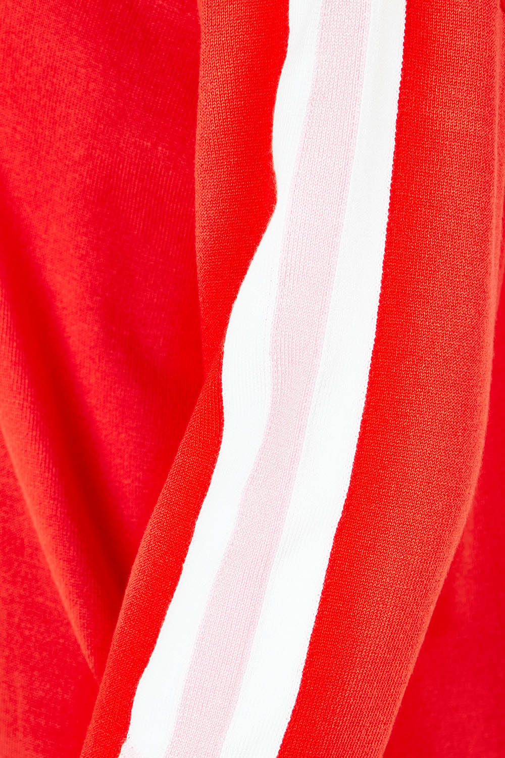 Product shot of the Sophie Knit Jumper in colour Red (Red), detail