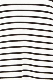 Product shot of the Sophie Knit Jumper in colour Blkstripe (White), detail