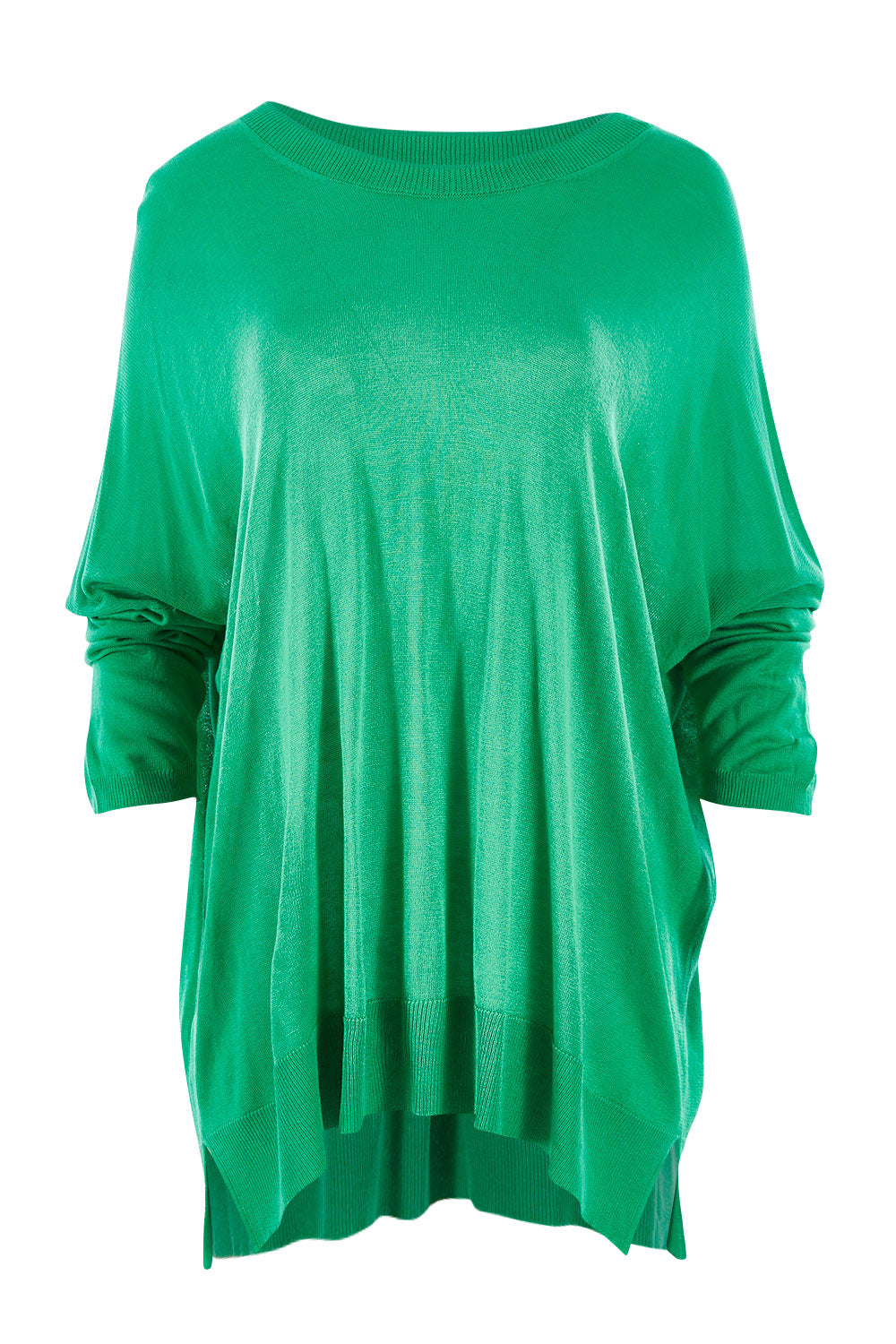 Product shot of the Macy Knit Jumper in colour Apple (Green), from the front