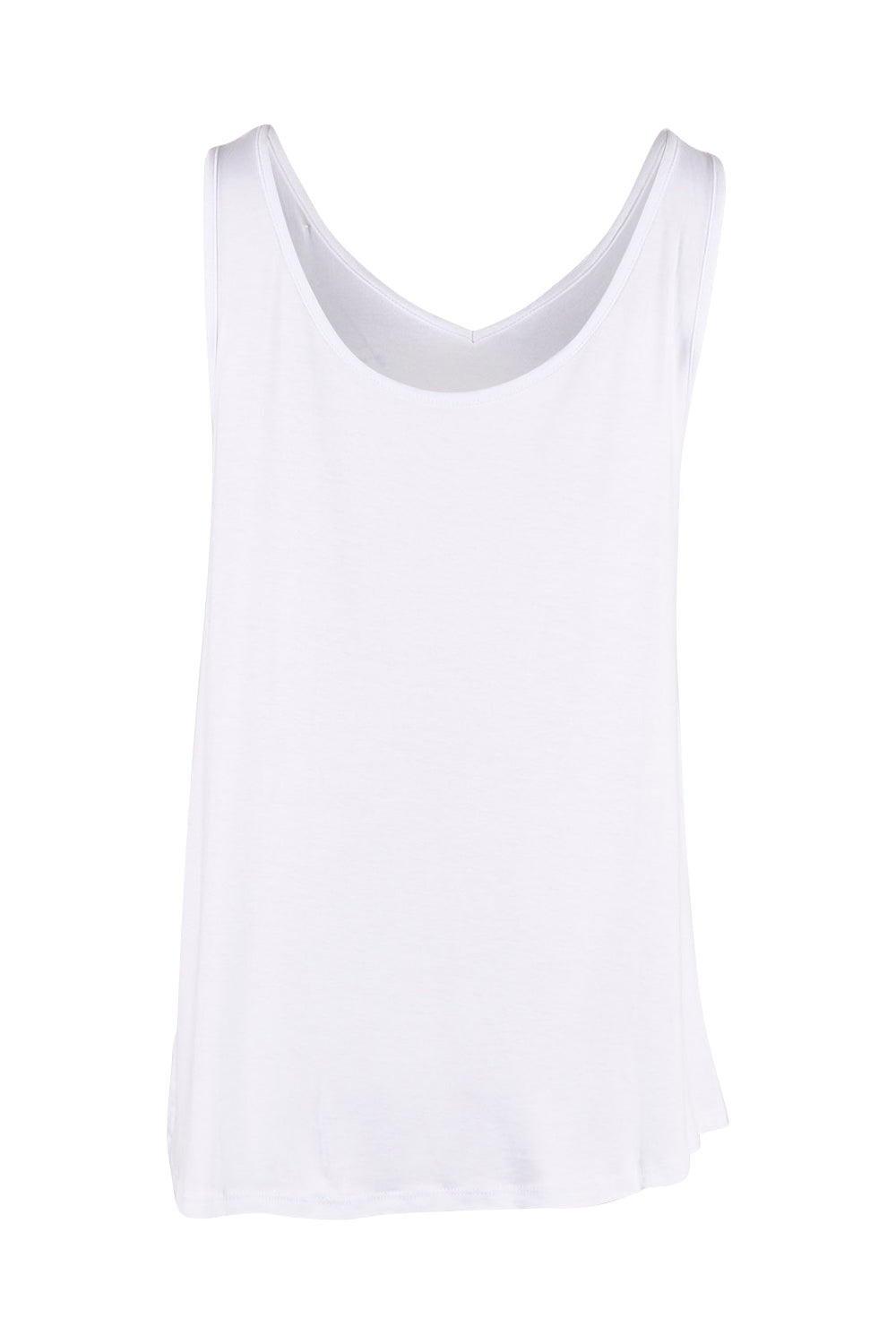 Product shot of the Sirena Reversible Tank in colour White (White), from the back