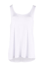 Product shot of the Sirena Reversible Tank in colour White (White), detail